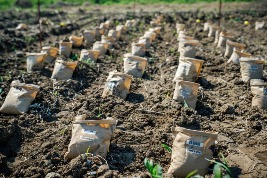 soil/sediment sampling in a marked grid